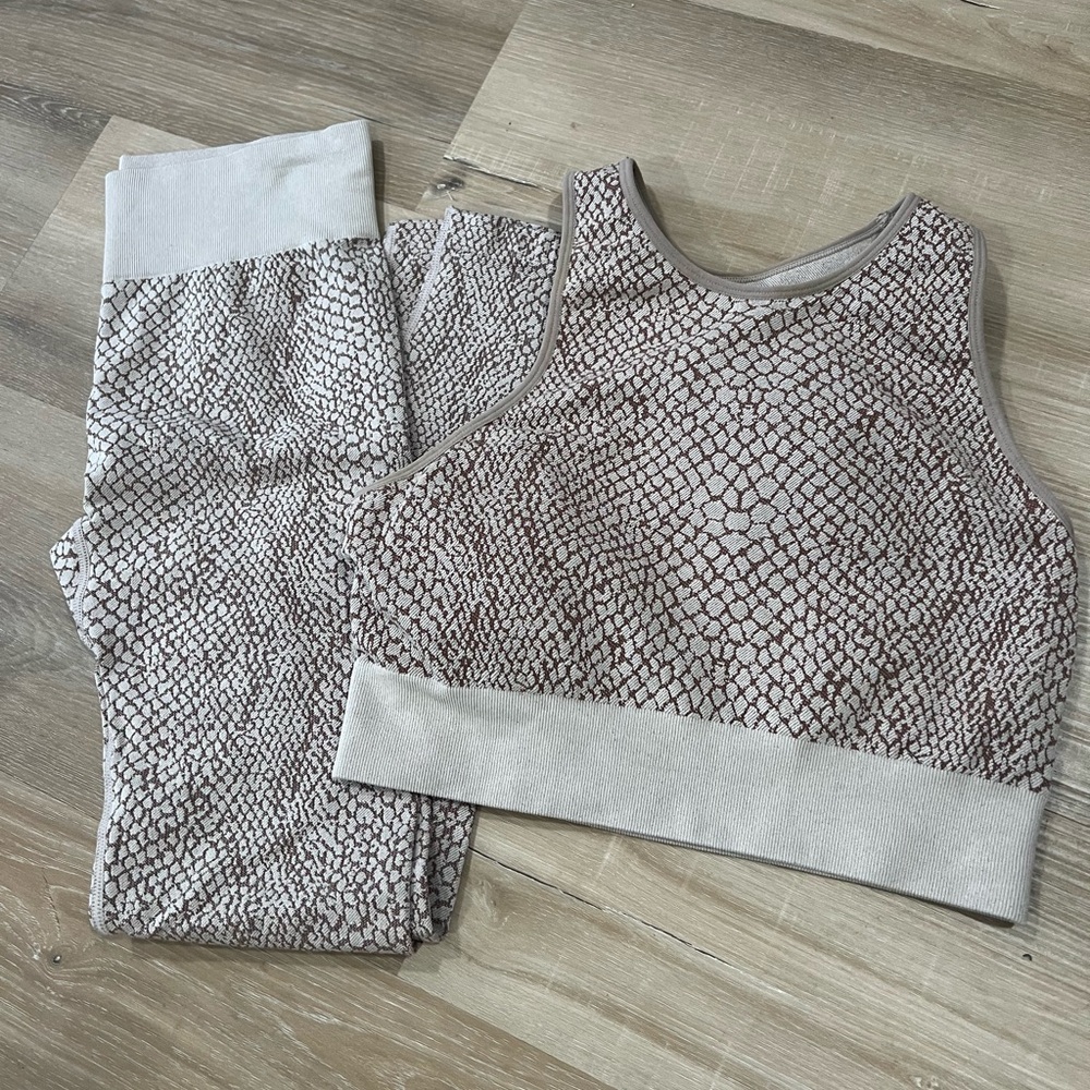 Snake Print Activewear Set